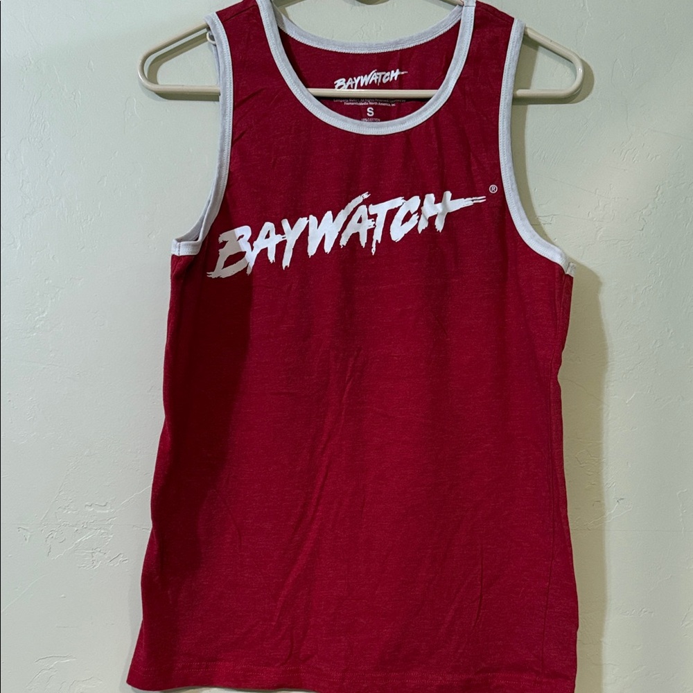 Baywatch Red Tank Top Size Small